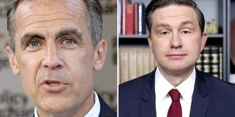 Carney Touts Trade, Poilievre Backs Fossil CEOs in Duelling Plans for Cross-Canada Corridor