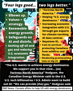 Canada Supports U.S. Energy Dominance? Four Legs Good, Two Legs Better & Fortress North America